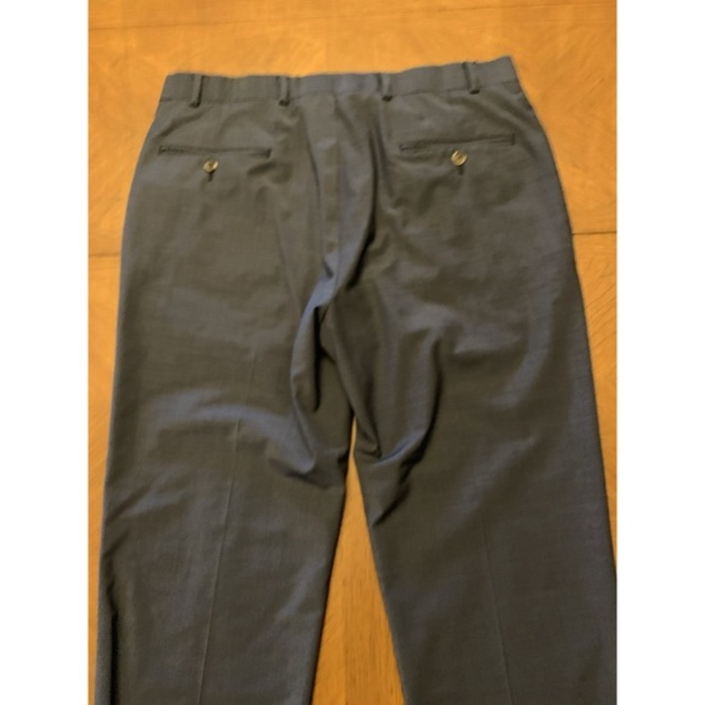 Brooks Brothers Men's Classic fit Dress Pants 34x30.5 Blue Wool blend - Picture 6 of 16